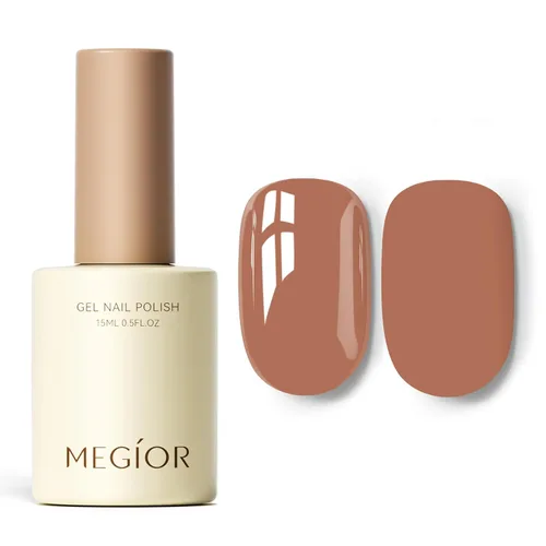 Miniatura 117 de MEGIOR Esmalte de uñas de gel blanco de 0.5 fl oz, color blanco antiguo, secado con luz UV, esmalte de gel francés, arte de uñas, salón de manicura