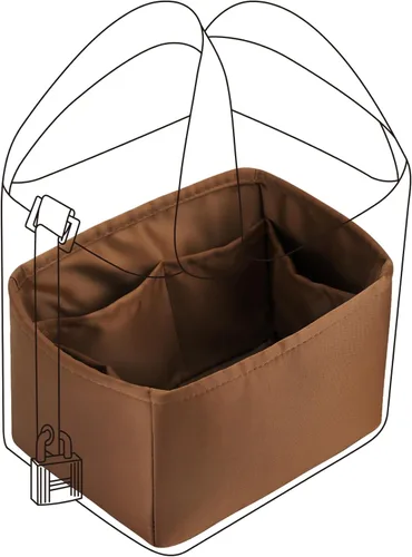 DGAZ Organizador de bolso, sedoso y suave, seda, bolso de mano de lujo en moldeadores de bolsa, para mujer, se adapta a picotin1822 bolsas (dorado,