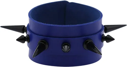 Miniatura 3 de Punk Rock Black Spike Pulseras Rivet Pulsera de cuero PU para mujeres y hombres