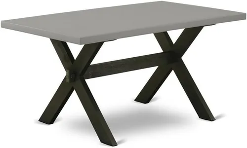 Miniatura 36 de East West Furniture VT026 Mesa de comedor estilo V – una mesa de cocina rectangular con patas elegantes, 36 x 60 pulgadas, multicolor