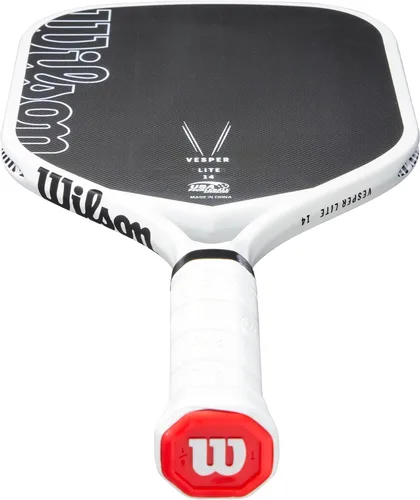 Miniatura 4 de Wilson Vesper Lite - Paleta de pickleball - Tamaño de agarre 1-4 1/8", negro/blanco