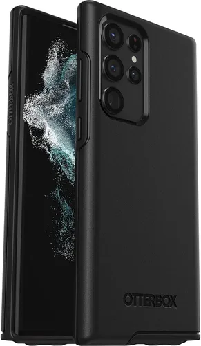 OtterBox Symmetry Series - Funda para Samsung Galaxy S22 Ultra (no S22/Plus) - Embalaje no minorista, color negro
