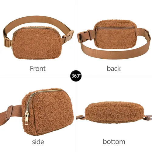 Miniatura 208 de Riñonera cruzada para mujeres y hombres, bolsa para cinturón para senderismo con correa ajustable, riñonera para correr, entrenamiento, deportes