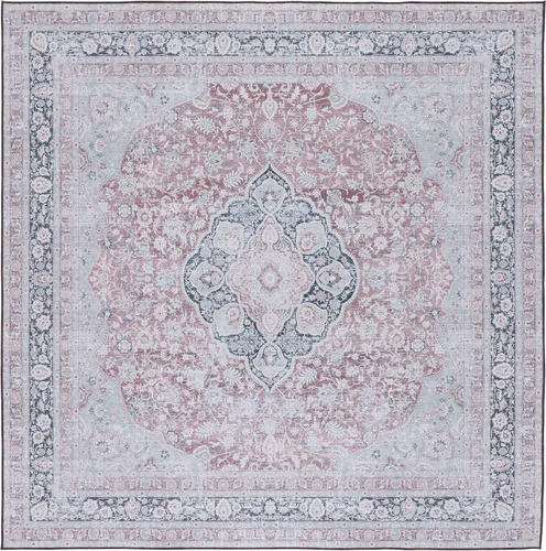 Miniatura 9 de SAFAVIEH Alfombra lavable Tucson Collection - 6 x 9 pies, resistente al óxido y salvia, antideslizante, ideal para zonas de alto tráfico en sala