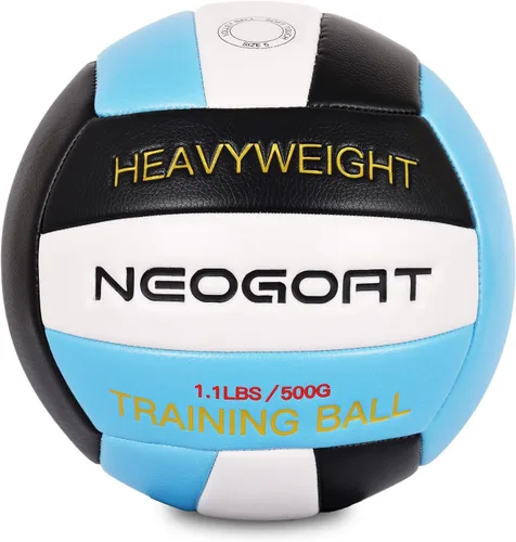 Miniatura 10 de Balón de voleibol pesado de 1.1 libras para colocadores, entrenador de saque, equipo de entrenamiento de voleibol pesado para colocadores, tamaño 5