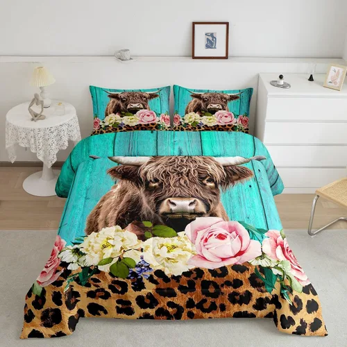 Miniatura 38 de Feelyou Juego de Edredón de Mariposas Coloridas Twin Patrón Impreso de Acuarela Arcoíris Ropa de Cama Acolchada para Dormitorio de Niñas Tie Dye