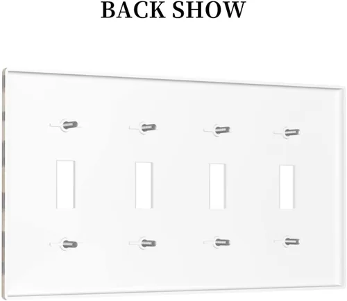 Miniatura 724 de Placa de Interruptor de Luz Azul de 1 Gang, Placa de Pared Decorativa de Palanca Individual, Cubierta de Placa de Pared de Palanca, Placa Frontal