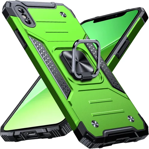 Miniatura 19 de Anqrp Funda resistente para iPhone 6/7/8/SE/SE2 con soporte de anillo mejorado y agarre, grado militar, a prueba de golpes, resistente y robusta