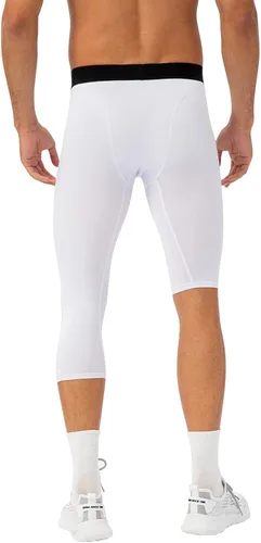 Miniatura 20 de Pantalones de compresión de 3/4 de una pierna para hombre, mallas de baloncesto atléticas para correr, leggings deportivos de capa base capri
