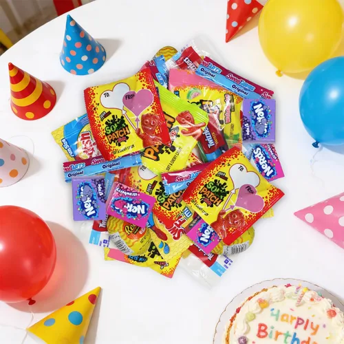 Miniatura 6 de Mezcla surtida de dulces a granel, paquete variado de 3 libras envueltos individualmente para rellenos de piñara, recuerdos de fiesta, cuencos