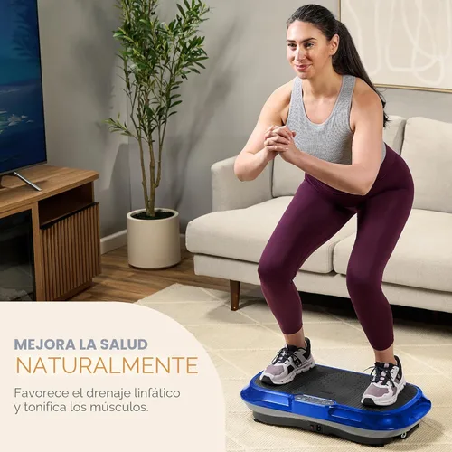 Miniatura 2 de LifePro Waver - Máquina de ejercicios con placa vibratoria – Vibración de alta intensidad para la activación muscular, plataforma vibratoria de Azul