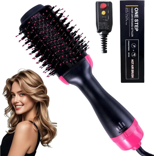 Miniatura 8 de Peine con calefacción y cepillo secador 4 en 1, cepillo alisador de pelo, doble modo para secar, alisar, rizar y dar volumen a todo tipo de cabello