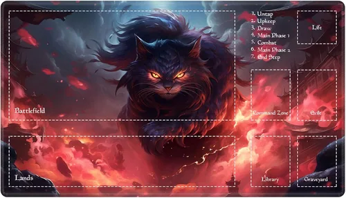 Miniatura 58 de Alfombra de juego con zonas para juego de cartas MTG, alfombras de juego de mesa, alfombras de juego de mesa de Magic, 61x35.5 cm, alfombra de juego