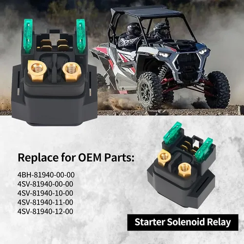 Miniatura 5 de Relé solenoide de arranque ATV compatible con Yamaha YFM350A YFM 350 400 450 660 Grizzly Big Bear Kodiak Wolverine Rhino Raptor Bruin 2000-2009