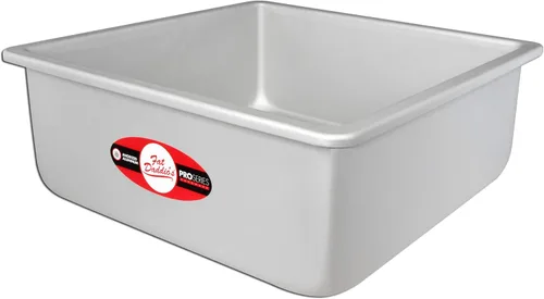 Miniatura 12 de Fat Daddio's PSQ-442 - Molde cuadrado de aluminio anodizado para tartas, 4 x 2 pulgadas