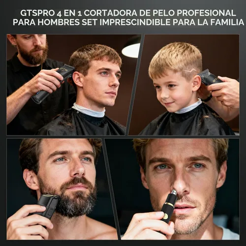 Miniatura 6 de GTSPRO - Cortadora de pelo profesional para hombres, cortadora inalámbrica para cortar cabello, kit de cortapelos para hombre y peluquero