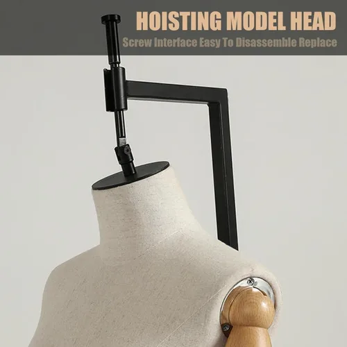 Miniatura 3 de Adjustable Female Mannequin Dress Form with Metal Stand – Perfect for Sewing, Tailoring, Jewelry Display & Photography – Height Adjustable Size A