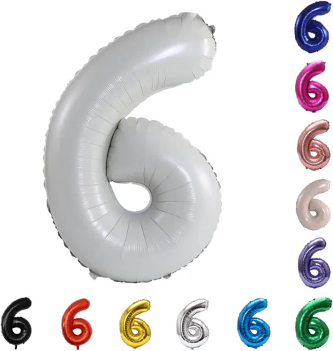Miniatura 61 de YPSelected Globo grande de 32 pulgadas de helio con números 0-9 de papel de aluminio azul para cumpleaños, bodas y fiestas (Azul, 3)