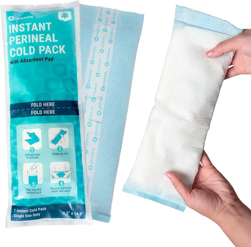 Miniatura 4 de ICEWRAPS Almohadillas frías posparto instantáneas para mujeres después del nacimiento: bolsas de hielo perineales para cuidado posparto, fáciles