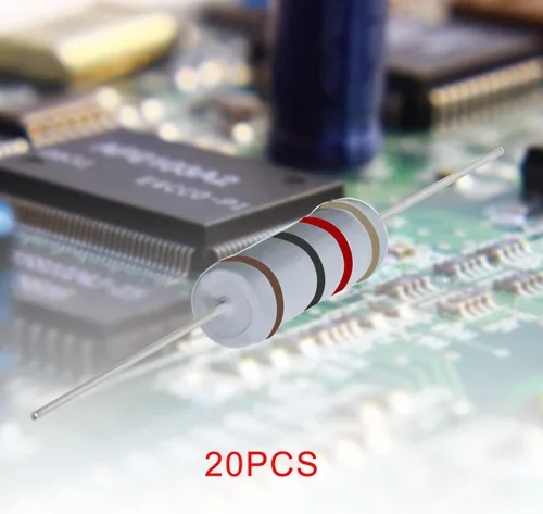 Miniatura 3 de Resistencia de película de óxido metálico de 1K Ohm, ± 5% de tolerancia de alta precisión de 5 vatios para circuito electrónico, resistencia