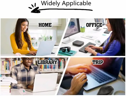 Miniatura 6 de Lindo mouse inalámbrico, 2.4G silencioso portátil inalámbrico con receptor USB, mouse inalámbrico Kawaii para laptop, Chromebook, PC, portátil