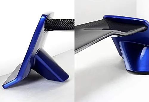 Miniatura 3 de EPARTS - 1 pieza de fibra de carbono para alerón trasero, alerón extendido, pintado azul, compatible con Honda Civic 4 puertas Sedan 2016-2021