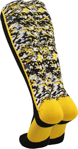 Miniatura 38 de TCK Calcetines de béisbol para jóvenes, niños u hombres, con diseño de camuflaje digital y longitud hasta por encima de la pantorrilla