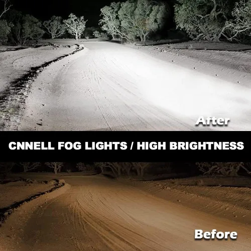 Miniatura 5 de CNNELL Luces Antiniebla Compatibles con Chevy Avalanche 1500 de 2003-2006 con Revestimiento Inferior del Cuerpo/Chevy Avalanche 1500 2002/Chevy