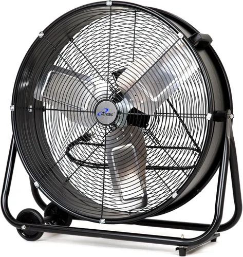 Miniatura 10 de iLiving 18" Ventilador de piso recargable con batería para acampar, ventilador portátil de alta velocidad para exteriores con aspas de metal
