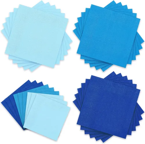 Miniatura 16 de Whaline Paquete de 150 Servilletas Marrones de 6.5 x 6.5 Pulgadas, Servilletas de Papel Desechables de 3 Colores con Tema Marrón de Otoño