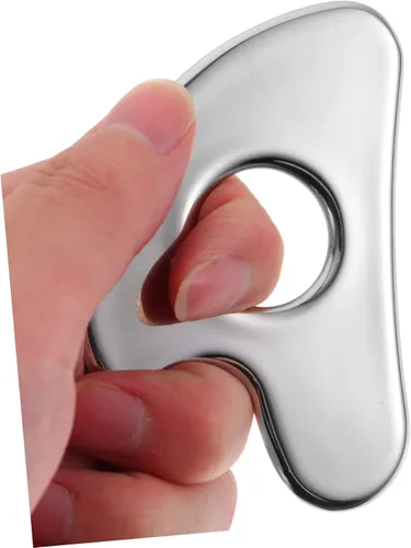 Miniatura 8 de Beavorty Tabla de raspado de metal, accesorio de masaje, raspador facial para el hogar, masajeador de cuello, hombro, brazo, raspador de pies