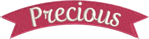 Precious - Parche bordado estilo rockero de alta calidad, aplique bordado para planchar o coser, color rosa, romance dulce, humor divertido,