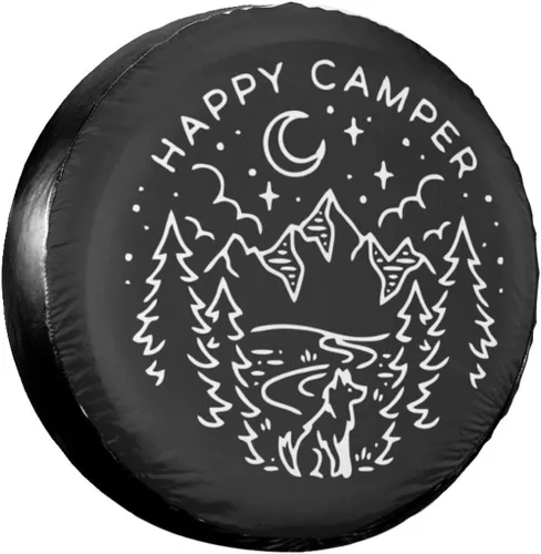 Miniatura 6 de Cool Cat and UFO Spare Tire Cover Wheel Protectors Dust-Proof Wheel Tire Cover Fit Trailer, Rv, Sand Many Vehicle 14inch