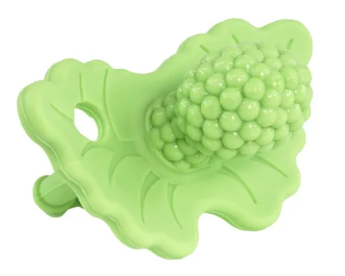 Miniatura 23 de RaZbaby RaZberry - Mordedor de silicona y chupete para alivio de la dentición en bebés, grado alimenticio, libre de BPA, diseño manos libres