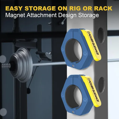 Miniatura 3 de POWER GUIDANCE Barbell Collars Barbell Clips, Only for 2 inch Olympic Barbell Clamps,Non-Slip Weight Clamps Quick Release Barbell Collar for Workout