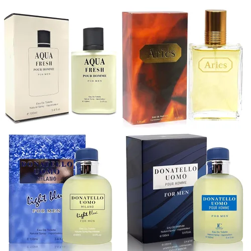 Miniatura 17 de AFLUXE Colonia para hombre Set 4 conjuntos combinados (717SexyM/BlueD Paris/AQUA CEO/Versátil) Eau De Parfume/Toilette Spray Natural cada 100ML