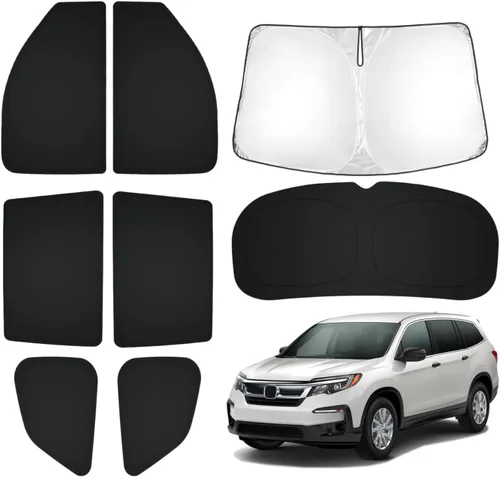 Miniatura 105 de T TGBROS Parasol para parabrisas para Honda Civic 2022-2025 2026, parasol grueso con bloqueo UV y opaca, para privacidad, plegables, 8 accesorios