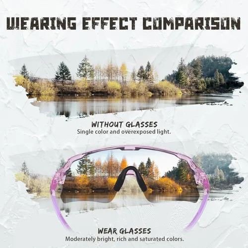Miniatura 6 de Gafas de ciclismo polarizadas para hombres, mujeres y jóvenes, UV400, gafas de sol para bicicleta de montaña, MTB, correr, pesca, béisbol Marco
