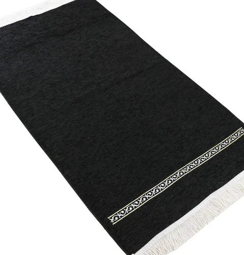 Miniatura 2 de Modefa Alfombra de oración islámica turca, tapete de oración de chenilla Sajada para hombres y mujeres, alfombra tradicional musulmana de oración