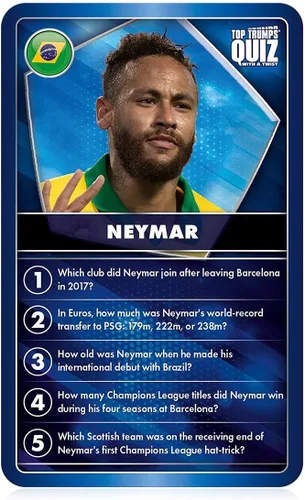 Miniatura 4 de Top Trumps Juego de preguntas de fútbol: Juegos de preguntas - Trivia Quiz - Juegos para niños - Grandes juegos de viaje y juegos de viaje por