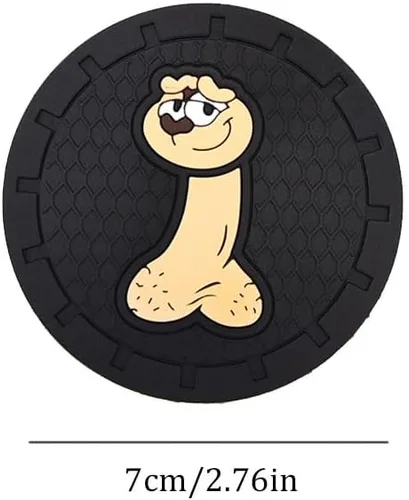 Miniatura 5 de 2 posavasos universales para automóvil, divertido portavasos antideslizante para perro, portavasos integrado en adornos de silicona, decoración