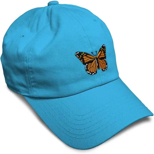 Miniatura 24 de Gorra de béisbol suave con diseño de mariposa monarca, con insectos, bordado de mariposa, de algodón, para hombres y mujeres