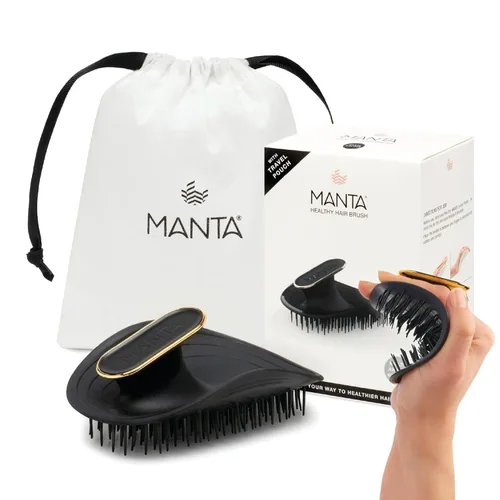 Manta Cepillo de pelo original antiroturas – Cepillo desenredante suave para cabello húmedo y seco, cepillo flexible para todo tipo, cuidado del