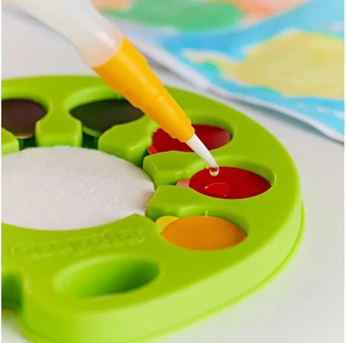 Miniatura 2 de Crayola Paleta de Acuarela Pop & Paint, Kit de Pintura Lavable, Set de Pintura de Acuarela Sin Desorden para Niños, Artes y Manualidades, Regalos