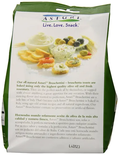 Miniatura 3 de Asturi Bruschettini, romero y aceite de oliva, 4.23 onzas