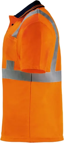 Miniatura 5 de JORESTECH Polo de alta visibilidad, ANSI clase 2, ropa de trabajo de seguridad, tela Birdseye con cinta reflectante