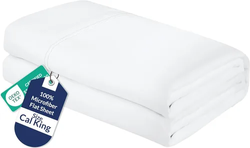 Miniatura 105 de Royale Linens Sábana Plana King – Sábanas Planas de Microfibra Cepillada Ultra Suave 1800 Solamente – Sin Arrugas y Resistente a las Manchas – Gris
