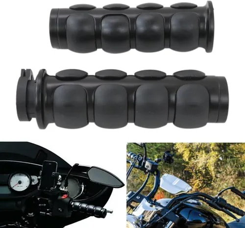 Miniatura 4 de Empuñaduras de manillar de motocicleta de 1 pulgada para Yamaha Chopper Road Star V Star XVS