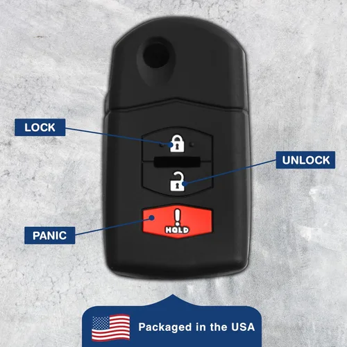 Miniatura 6 de KeyGuardz - Carcasa exterior de goma suave para Mazda CX-5 CX-7 CX-9 MX-5 MPV RX-8