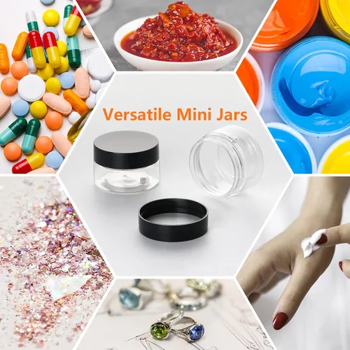 Miniatura 5 de recipientes de plástico con tapas, 1Fl.oz 28Pack